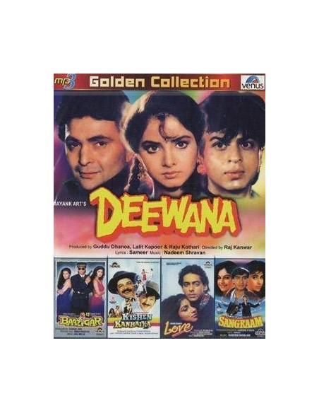 Golden Collection: Deewana - Baazigar - Love - Kishen Kanhaiya - Sangram ( MP3)