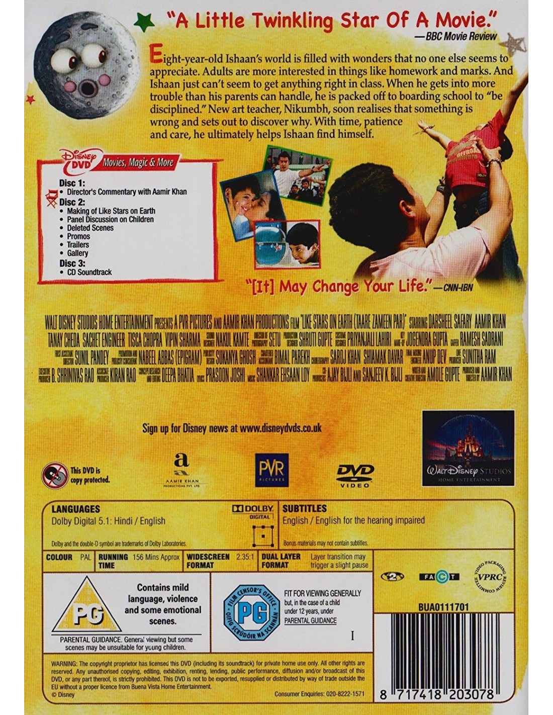 Taare Zameen Par / Like Stars on Earth DVD (2009) | Dispo. en Français